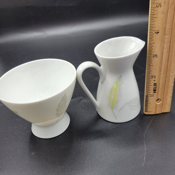 Rosenthal Continental Bunte Blatter Feather Pattern Coffee Pot Set Germany Vtg. - Picture 8 of 12